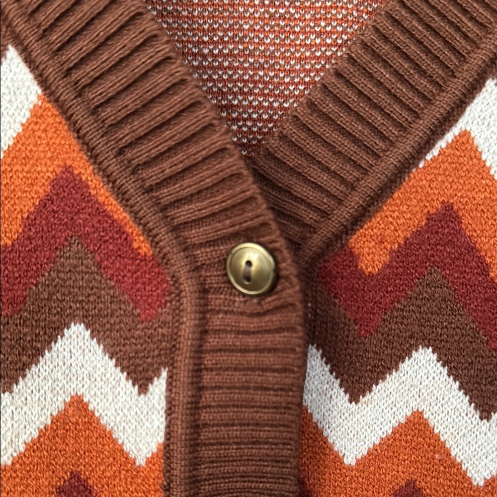NWOT Vintage Chevron Sweater - Picture 3 of 7